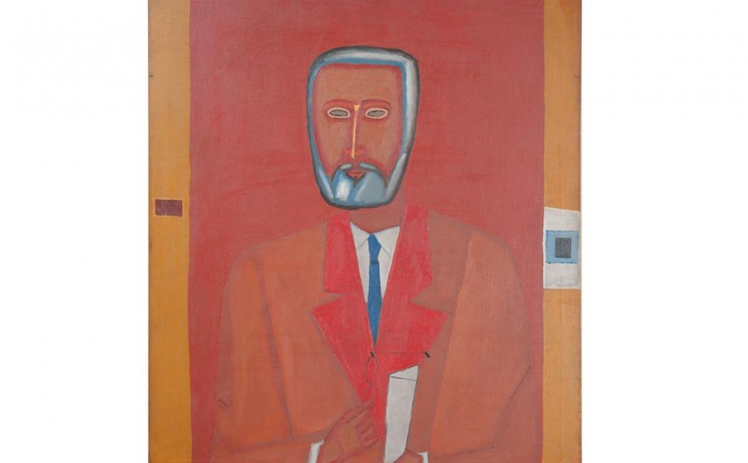 Jerzy Nowosielski, Portret mężczyzny z brodą, wł. MŚO