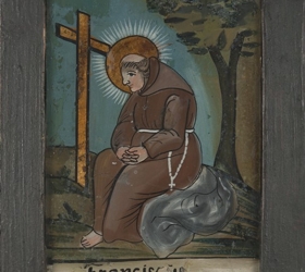 Obrazek na szkle „Święty Franciszek”
