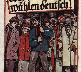 Pocztówka propagandowa „Wir Oberschlesier wählen Deutsch”