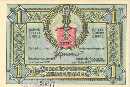 Notgeld – pieniądz zastępczy na Górnym Śląsku 1918-1922, rewrs
